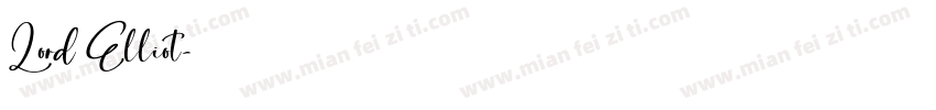 Lord Elliot字体转换